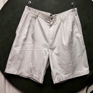 Perry Ellis Mens Kahki Dress Shorts